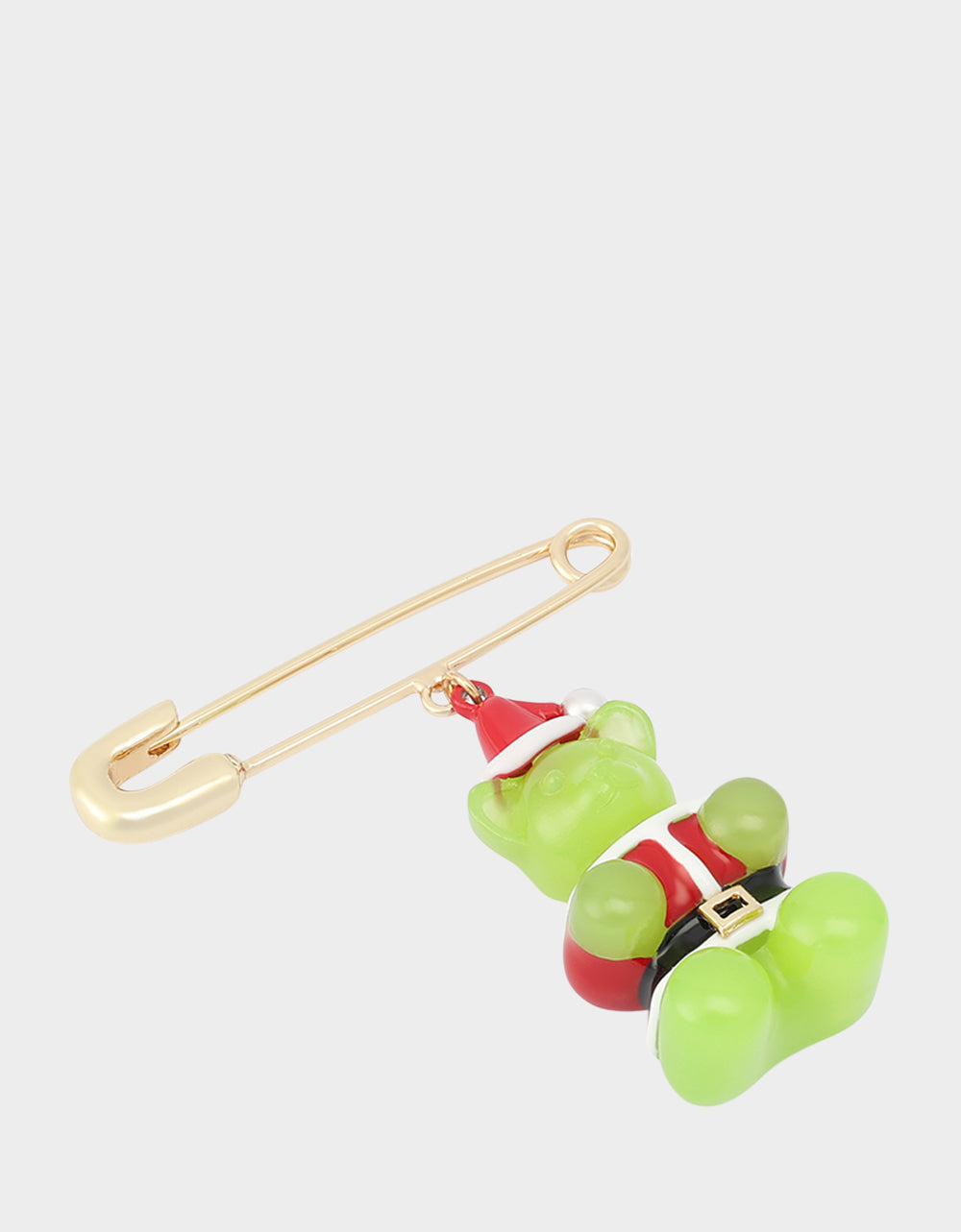 GUMMY SANTA BROOCH GREEN - JEWELRY - Betsey Johnson - view 4