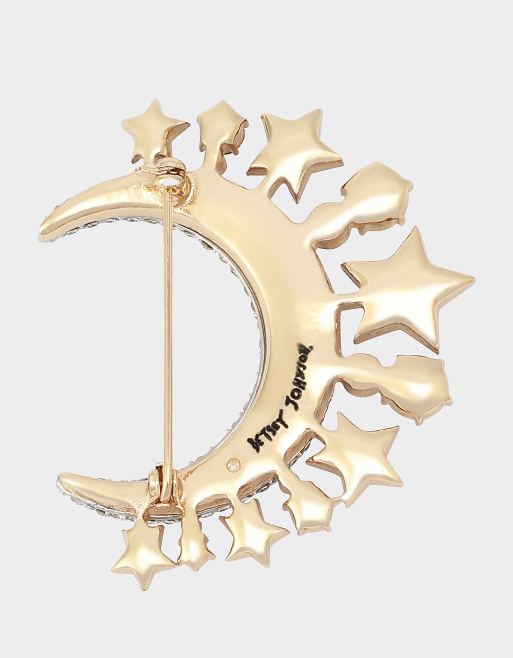 MOON STAR BROOCH CRYSTAL - ACCESSORIES - Betsey Johnson - view 4