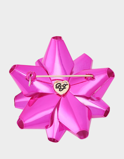 PRESENT BOW BROOCH PINK - JEWELRY - Betsey Johnson