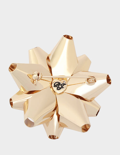 PRESENT BOW BROOCH GOLD - JEWELRY - Betsey Johnson