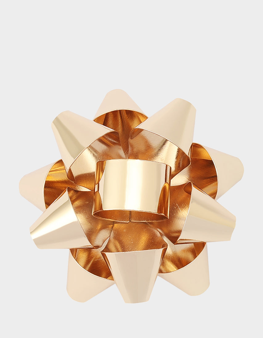 PRESENT BOW BROOCH GOLD - JEWELRY - Betsey Johnson