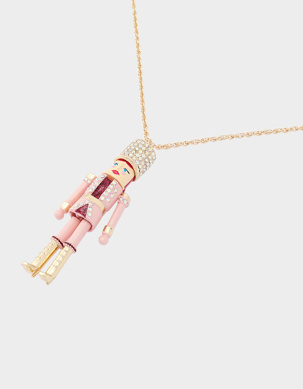 PINK NUTCRACKER LONG PENDANT NECKLACE PINK - JEWELRY - Betsey Johnson - view 3
