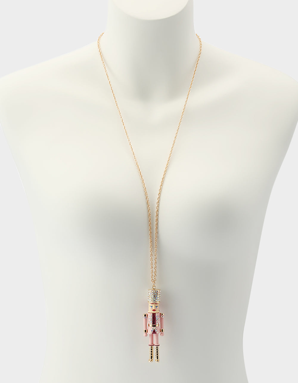 PINK NUTCRACKER LONG PENDANT NECKLACE PINK - JEWELRY - Betsey Johnson - view 4