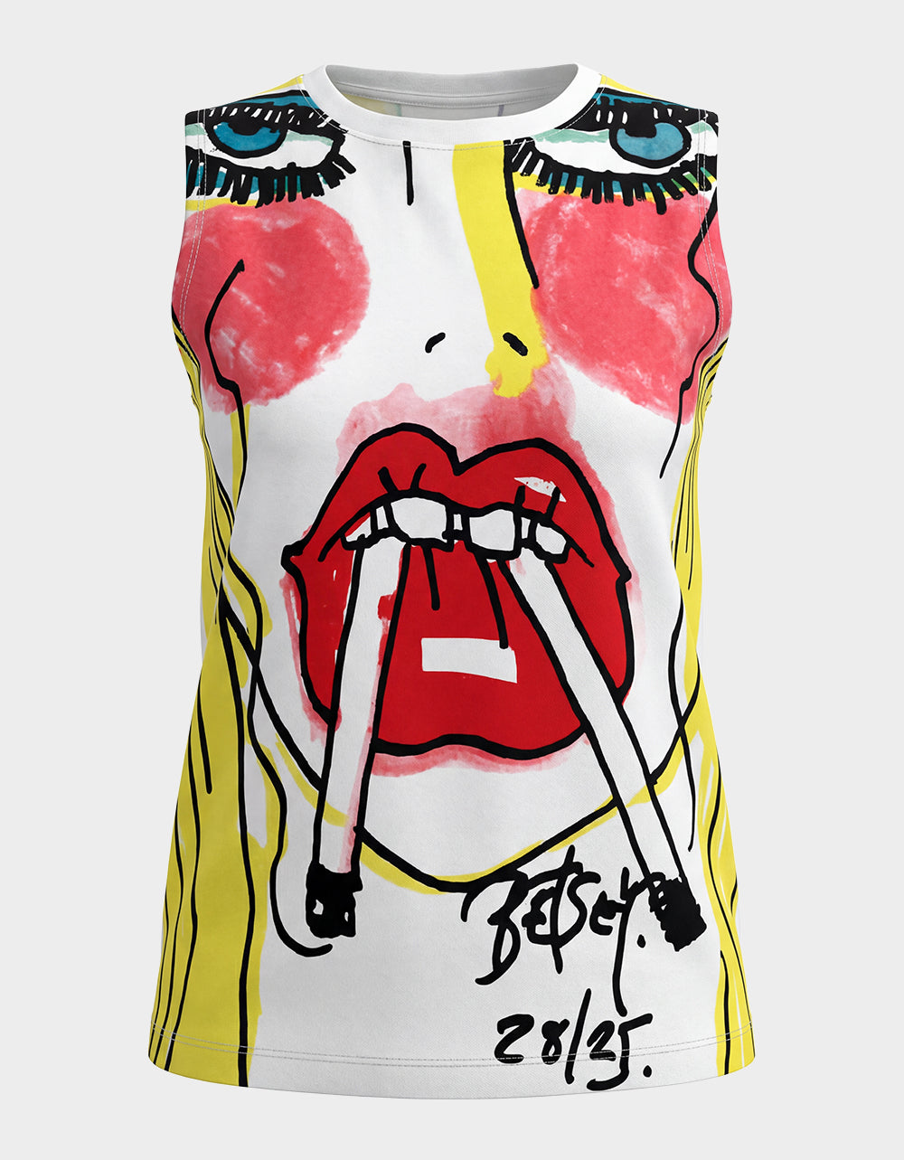 BETSEY'S ART GRAPHIC TOP WHITE - APPAREL - Betsey Johnson - view 2