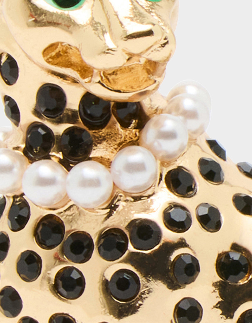 LEOPARD BROOCH GOLD - ACCESSORIES - Betsey Johnson
