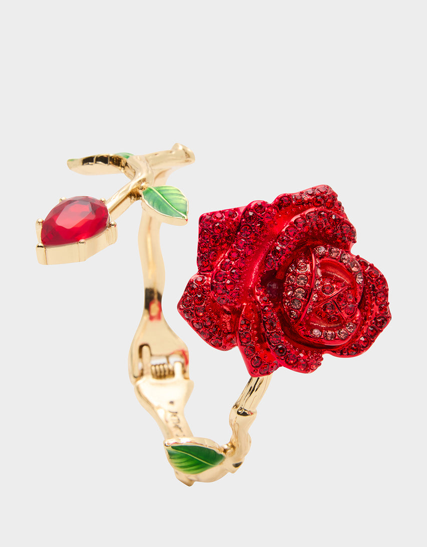 ROSE BYPASS BRACELET RED