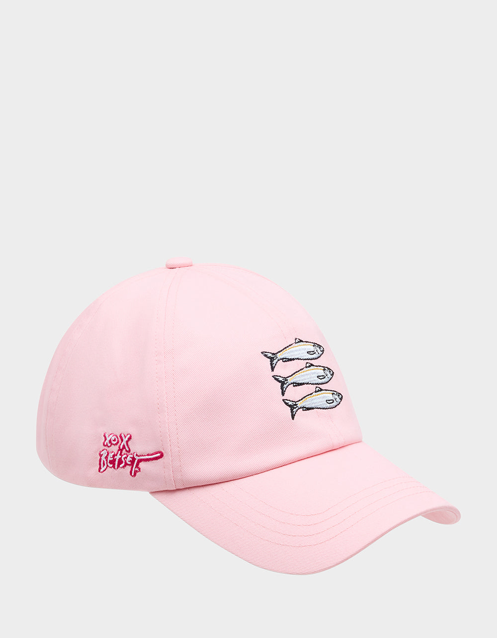 SARDINE EMBROIDERED BASEBALL CAP PINK - ACCESSORIES - Betsey Johnson - view 2