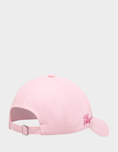 SARDINE EMBROIDERED BASEBALL CAP PINK - ACCESSORIES - Betsey Johnson