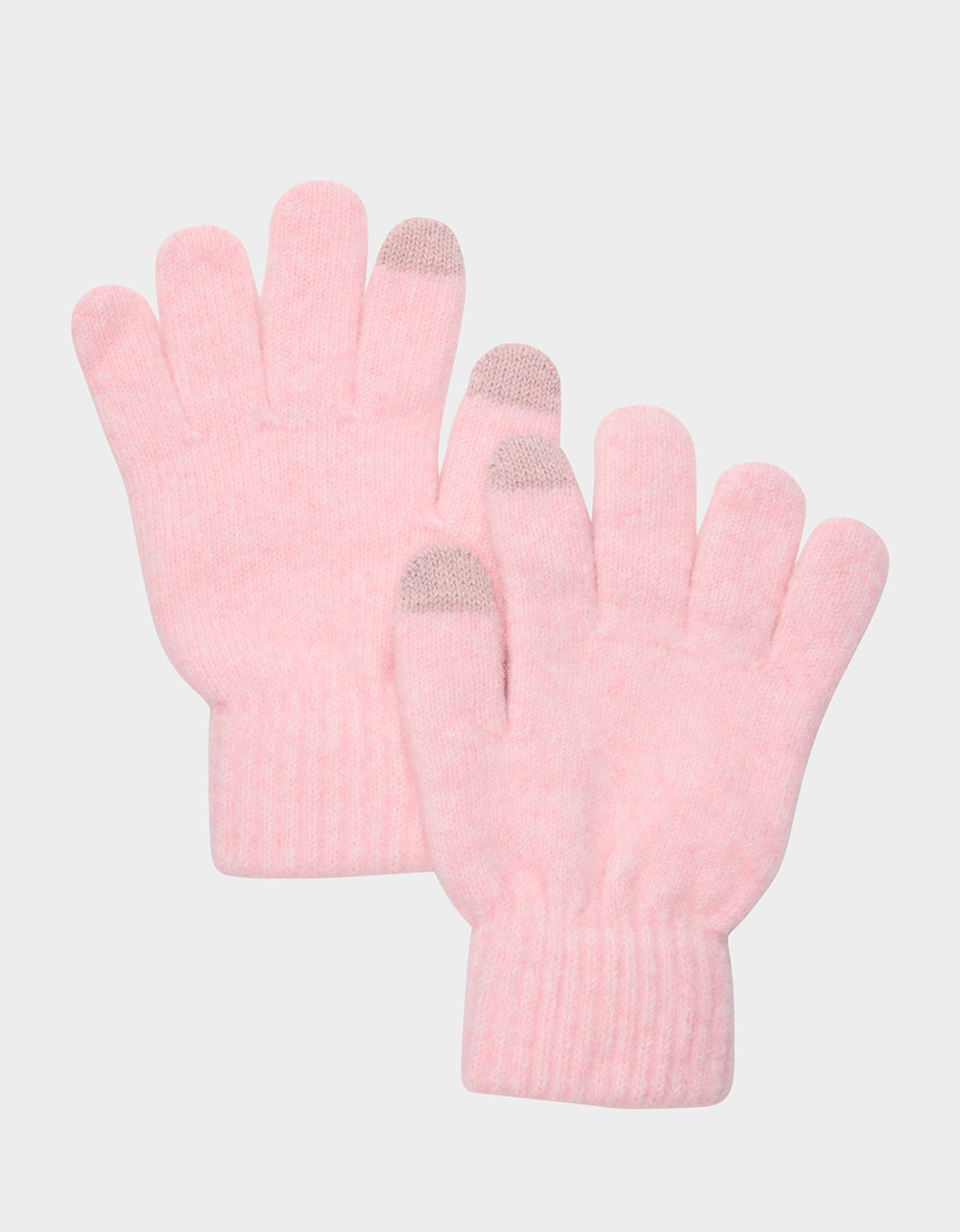 KNIT GLOVE WITH CANDY CANE HEARTS PINK - ACCESSORIES - Betsey Johnson - view 3