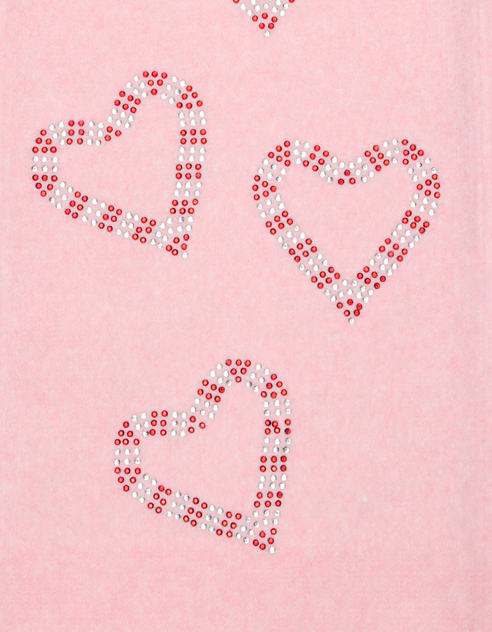 KNIT SCARF WITH CANDY CANE HEARTS PINK - ACCESSORIES - Betsey Johnson - view 3