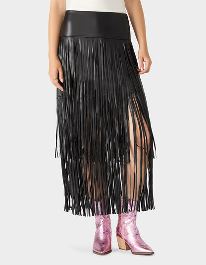 MIDNIGHT RODEO SKIRT BLACK - APPAREL - Betsey Johnson