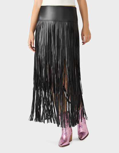 MIDNIGHT RODEO SKIRT BLACK - APPAREL - Betsey Johnson