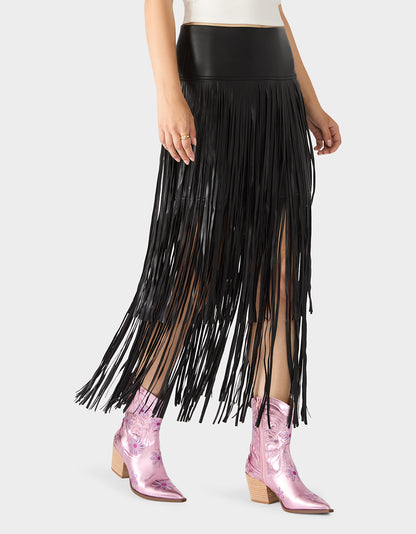 MIDNIGHT RODEO SKIRT BLACK - APPAREL - Betsey Johnson