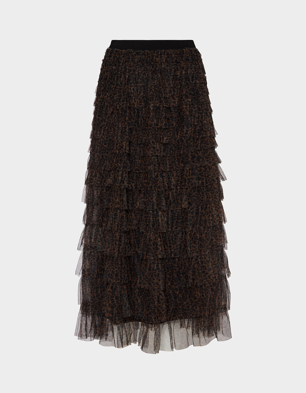 RUFFLED MAXI SKIRT LEOPARD - APPAREL - Betsey Johnson - view 2