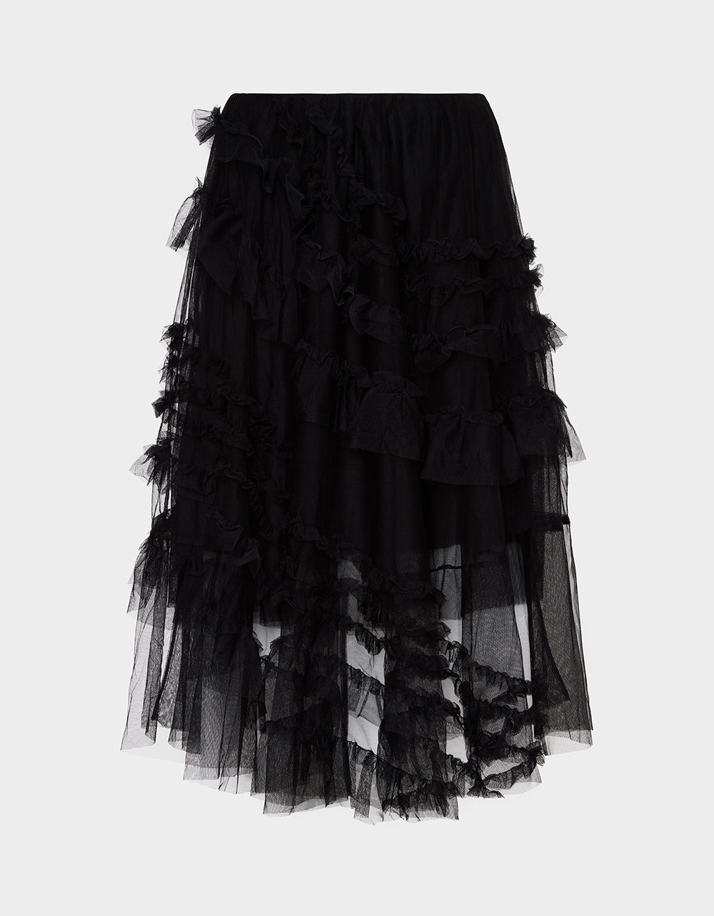 BETSEY'S RUFFLE TULLE SKIRT BLACK - APPAREL - Betsey Johnson