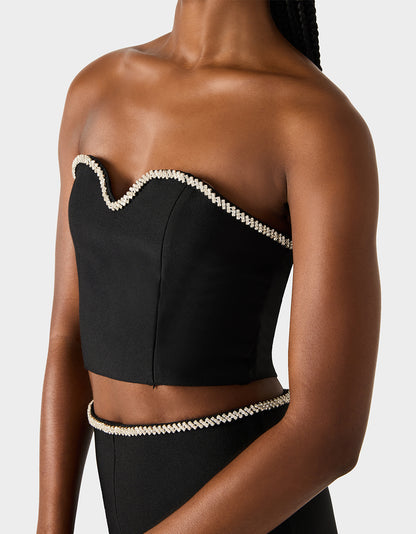 JEWELED SET BLACK - APPAREL - Betsey Johnson
