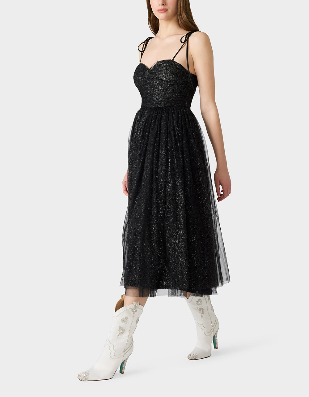 GLITTER TULLE MULTI BLACK - APPAREL - Betsey Johnson - view 4