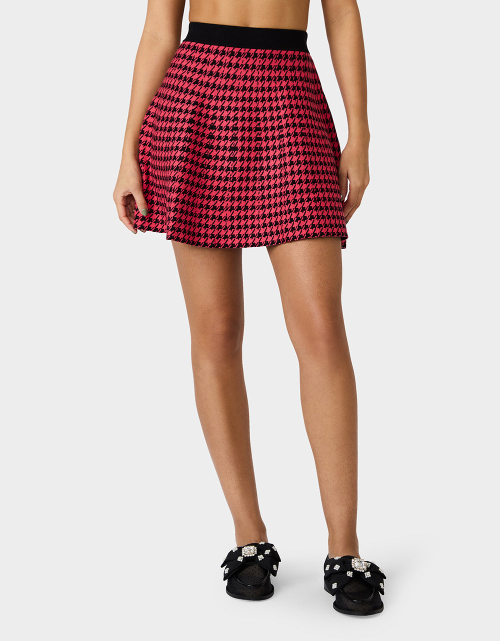 HOT IN HOUNDSTOOTH SET PINK MULTI - APPAREL - Betsey Johnson - view 8