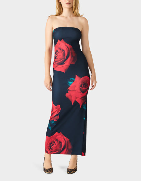 Women's Rose Reverie Dress Red | Size Small | Betsey Johnson Women's Rose Reverie Dress Red | Size Small | Betsey Johnson