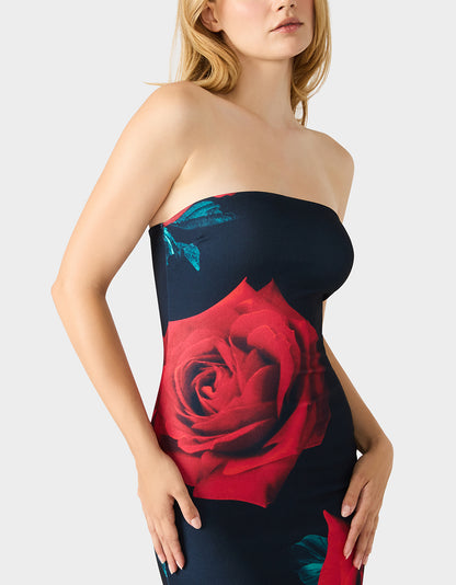 ROSE REVERIE DRESS RED - APPAREL - Betsey Johnson