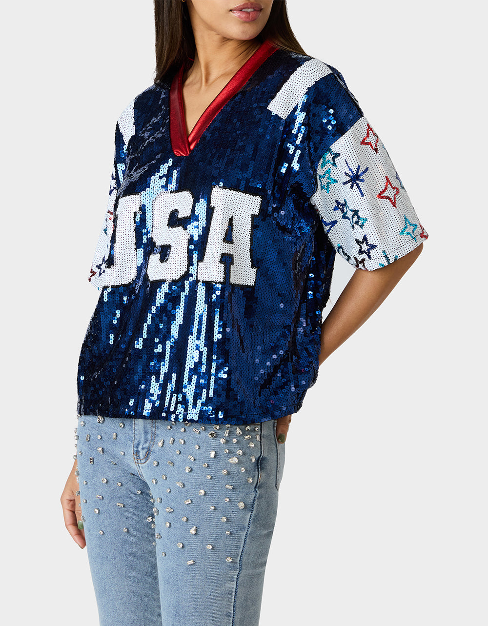 USA JERSEY BLUE - APPAREL - Betsey Johnson - view 3