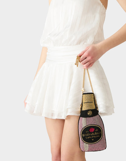 KITSCH BUBBLES SHOULDER BAG PINK - HANDBAGS - Betsey Johnson