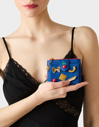 PENNE FOR YOUR THOUGHTS WALLET BLUE - HANDBAGS - Betsey Johnson