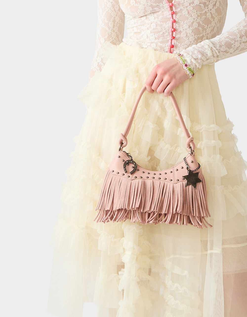 FRINGE BENEFITS BLUSH - HANDBAGS - Betsey Johnson - view 2