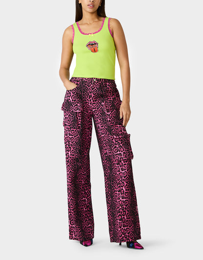 BETSEY ICON TANK TOP GREEN - APPAREL - Betsey Johnson