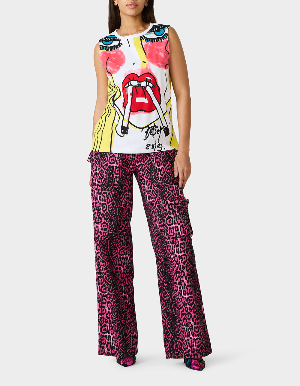 BETSEY'S ART GRAPHIC TOP WHITE - APPAREL - Betsey Johnson - view 6