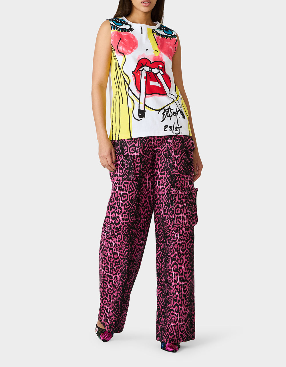 BETSEY'S ART GRAPHIC TOP WHITE - APPAREL - Betsey Johnson - view 7