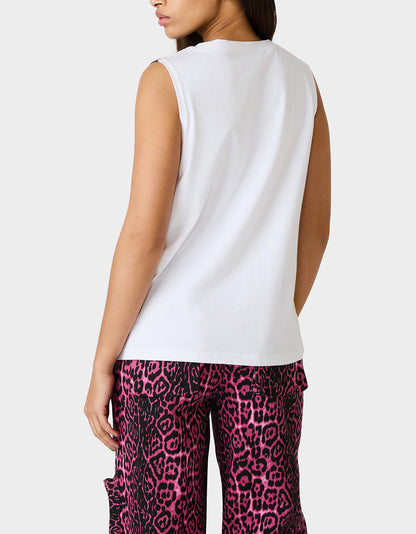 BETSEY'S ART GRAPHIC TOP WHITE - APPAREL - Betsey Johnson