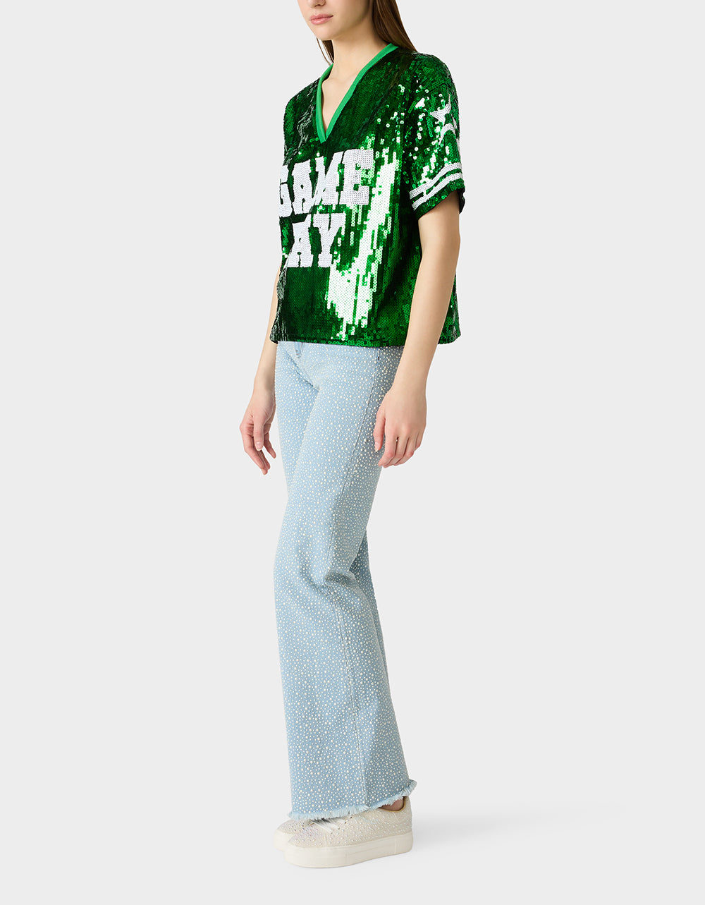 GAME DAY JERSEY GREEN - APPAREL - Betsey Johnson - view 4