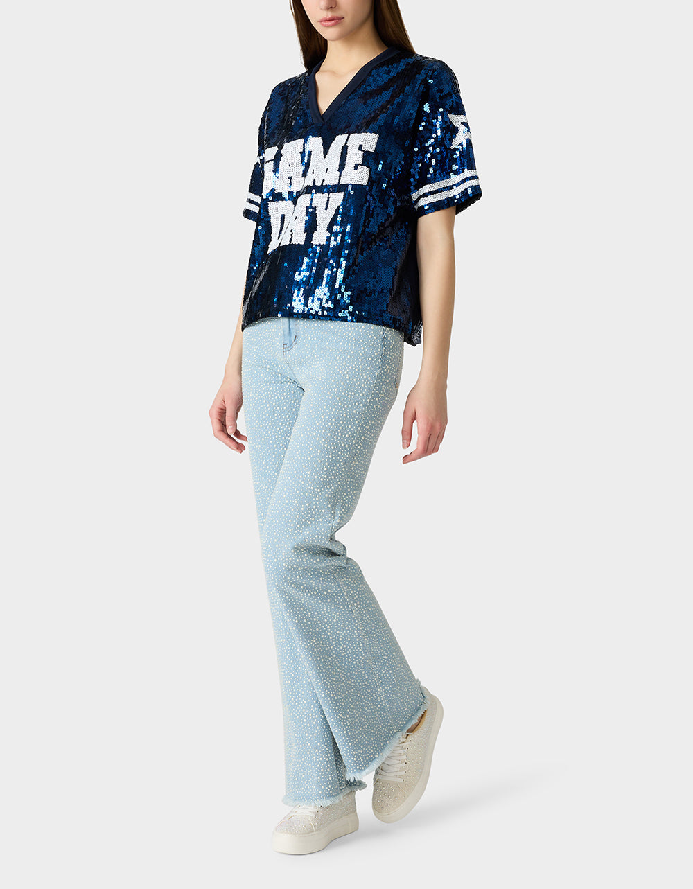 GAME DAY JERSEY BLUE - APPAREL - Betsey Johnson - view 4