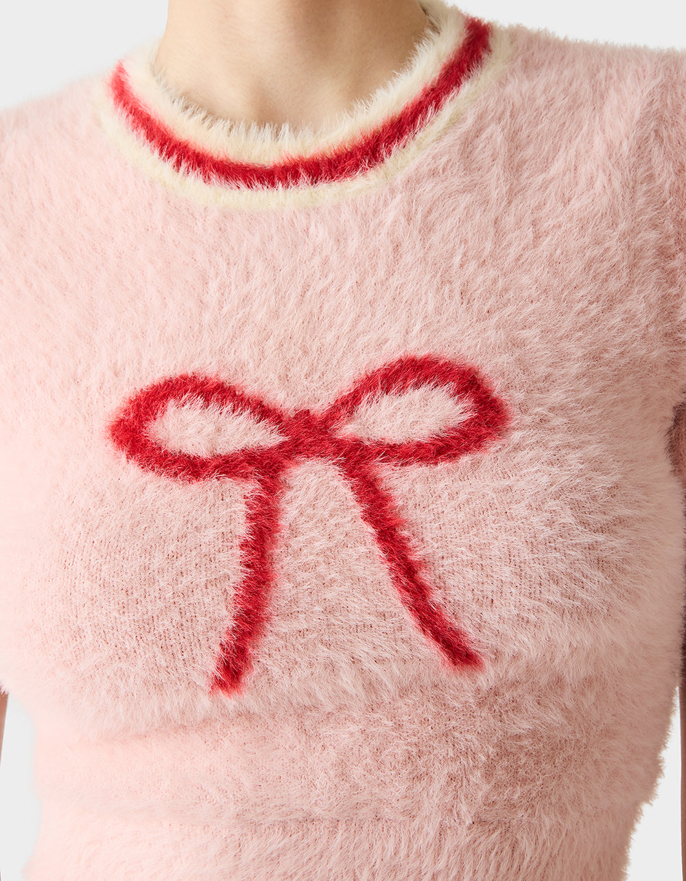 BETSEY'S BOW SWEATER PINK - APPAREL - Betsey Johnson - view 3