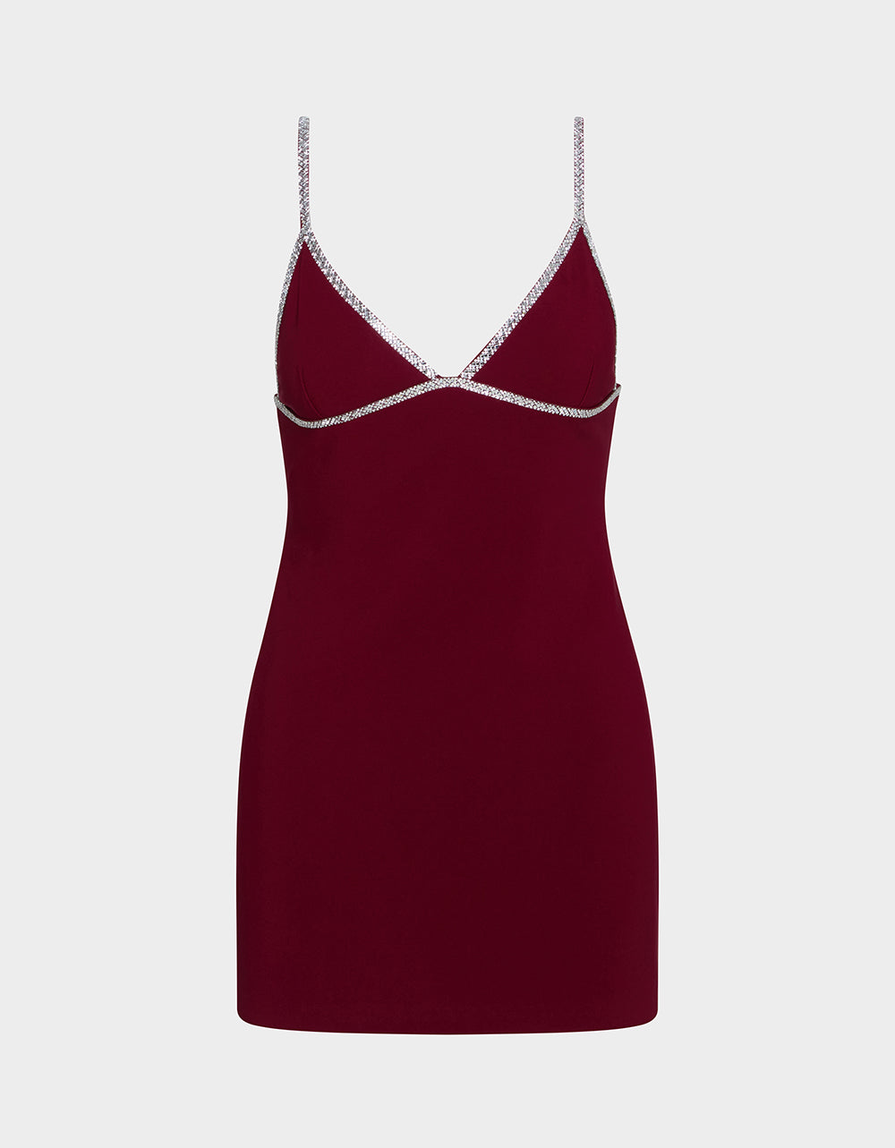 CRYSTAL SLIP DRESS WINE