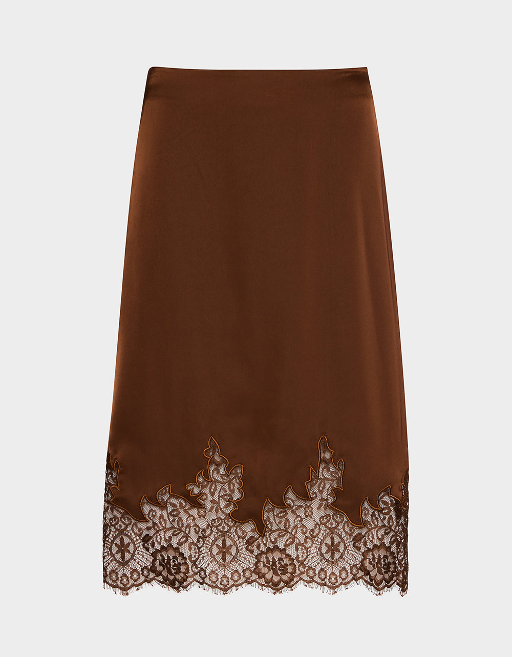 LACE SLIP SKIRT BROWN - APPAREL - Betsey Johnson - view 2