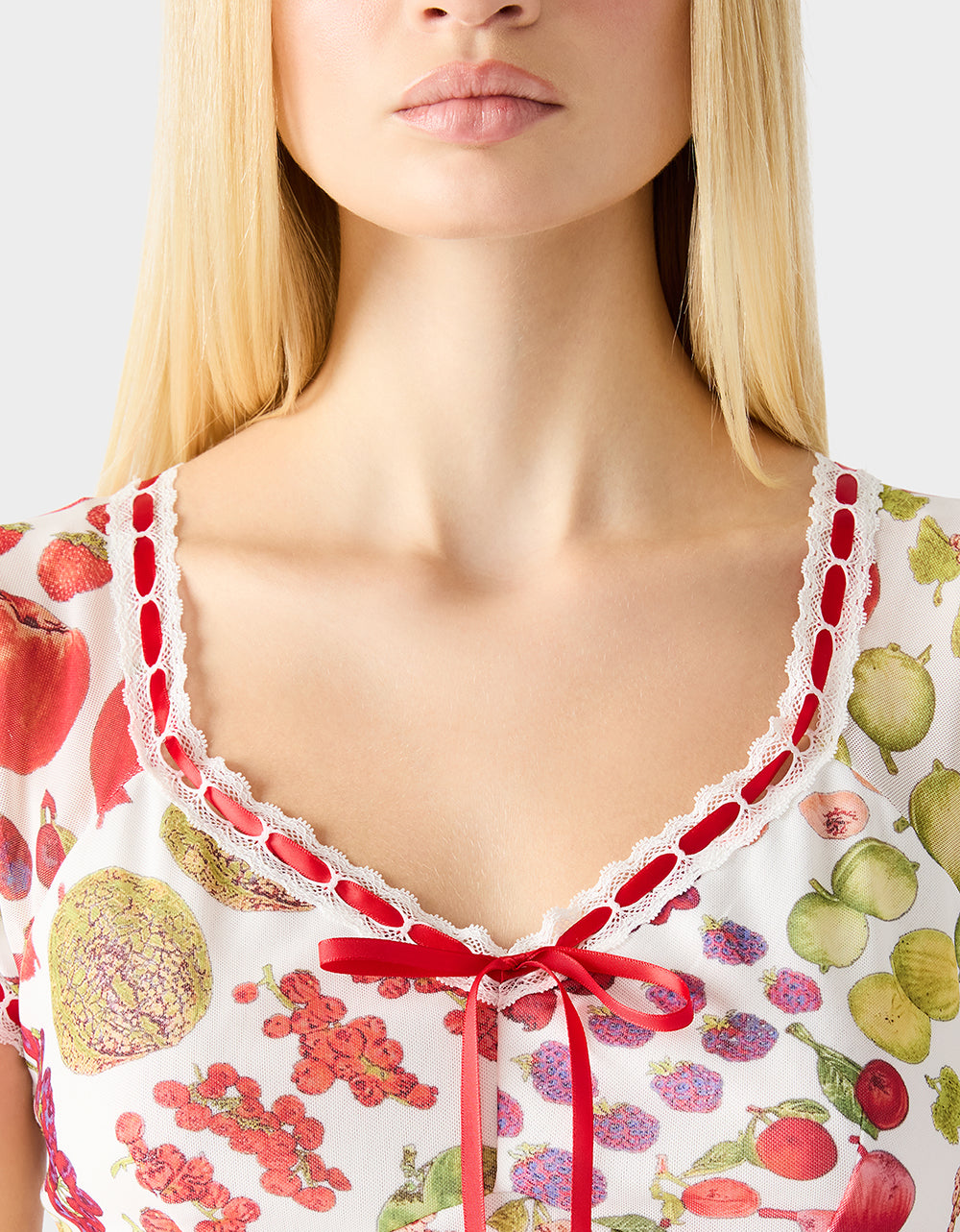 Women's Betsey's Fruit Dress Multi in White | Size XS Women's Betsey's Fruit Dress Multi in White | Size XS