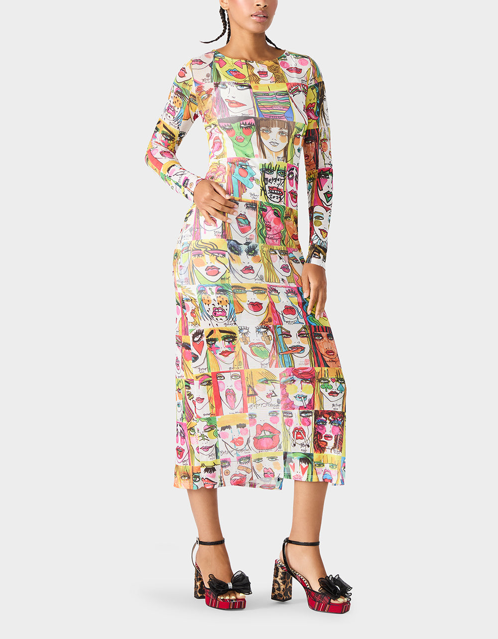 Women's Betsey's Art Dress in Rainbow | Size Small