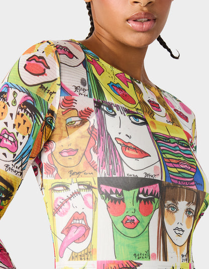 BETSEY'S ART DRESS MULTI - APPAREL - Betsey Johnson