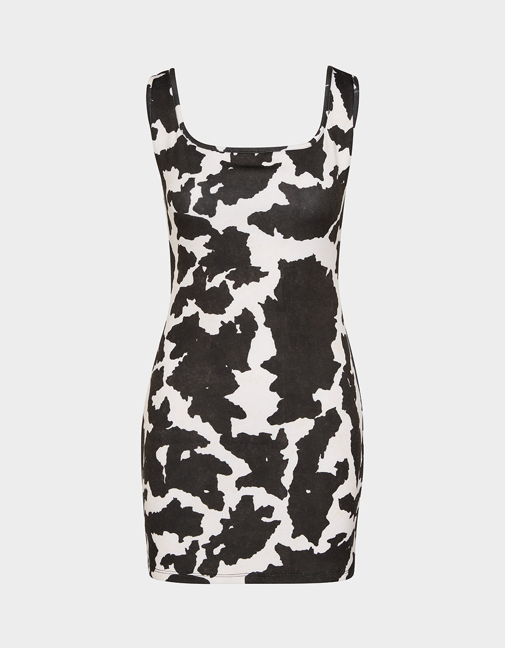 BETSEY COW PRINT DRESS BLACK/WHITE - APPAREL - Betsey Johnson