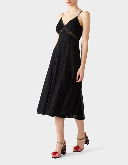 OBSIDIAN SLIP DRESS BLACK - APPAREL - Betsey Johnson