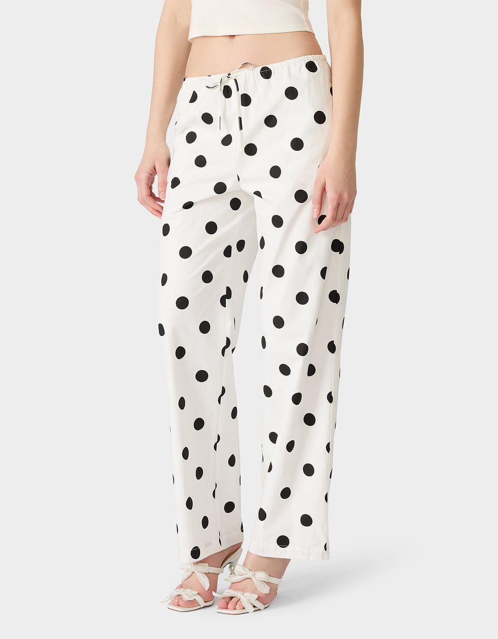 DOTTY DARLING PANTS WHITE - APPAREL - Betsey Johnson - view 4
