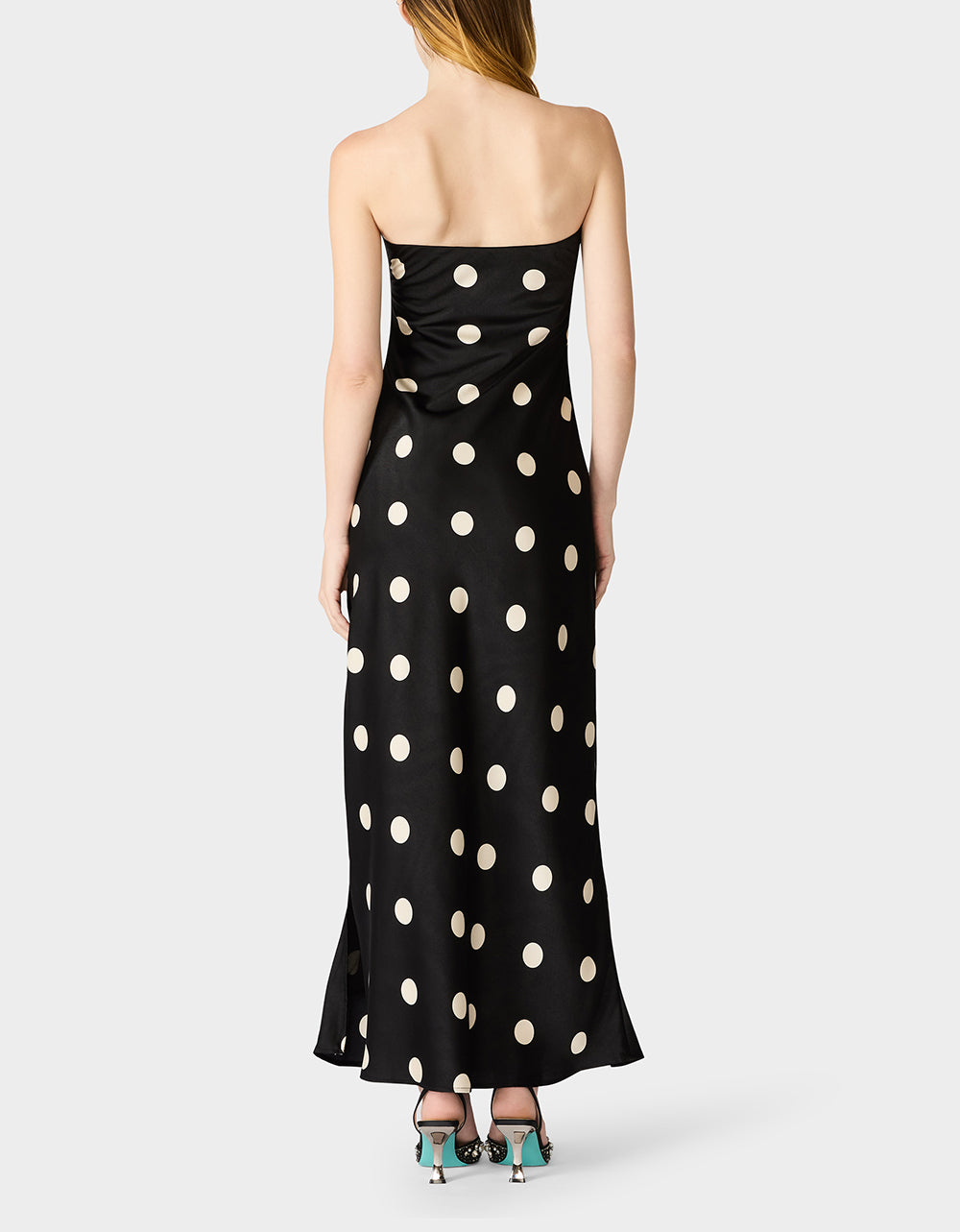 POLKA DOT GOWN BLACK/IVORY - view 3