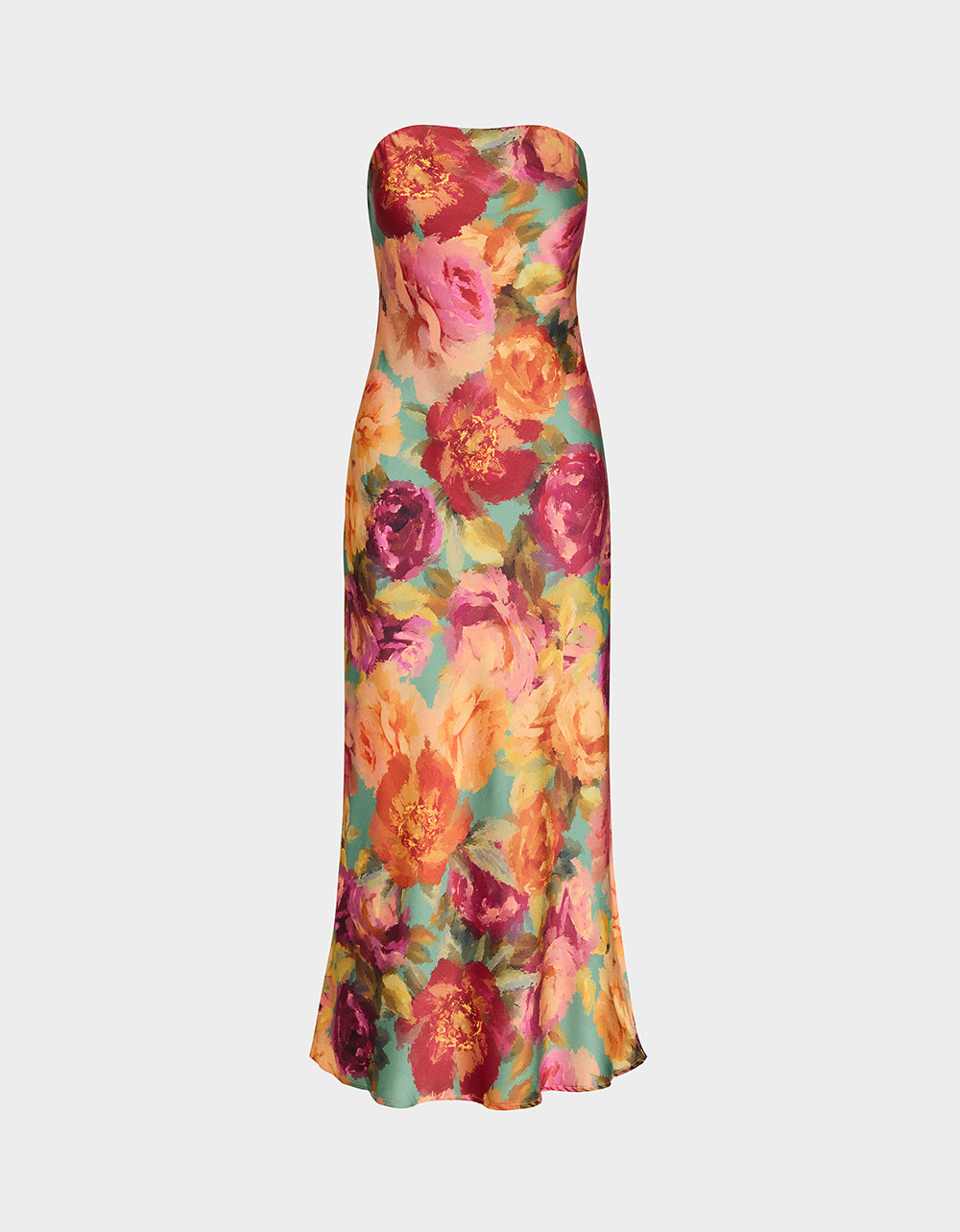 Women's Flora Gown in Green Ditsy Floral | Size Small
