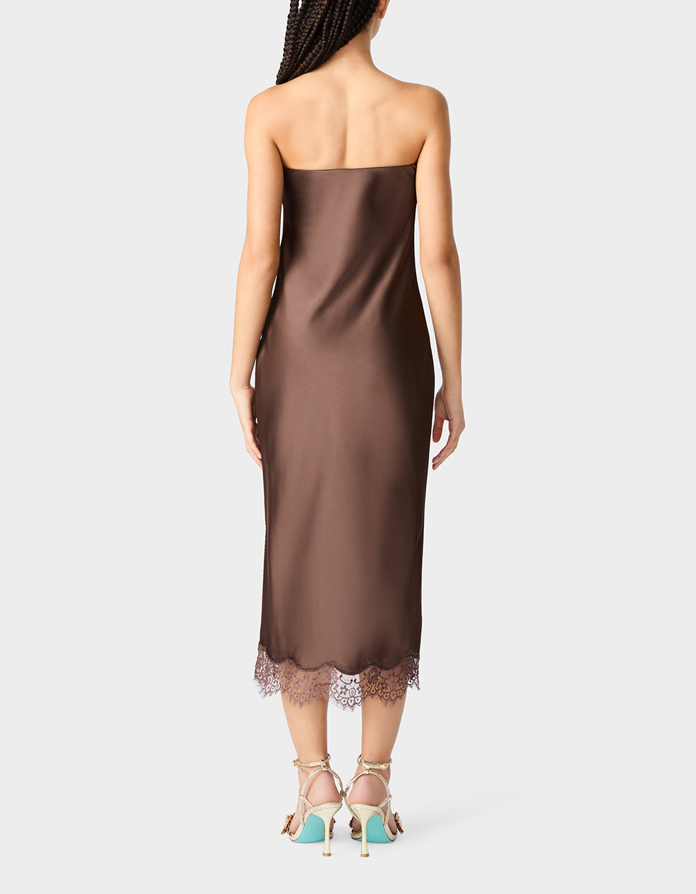 Women's Lace Affair Dress in Brown | Size Small