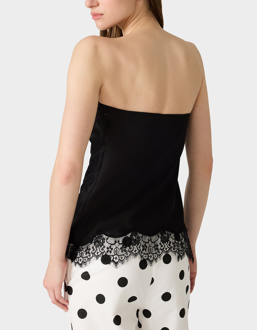 LACE AFFAIR TOP BLACK - APPAREL - Betsey Johnson - view 4