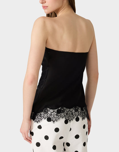 LACE AFFAIR TOP BLACK - APPAREL - Betsey Johnson