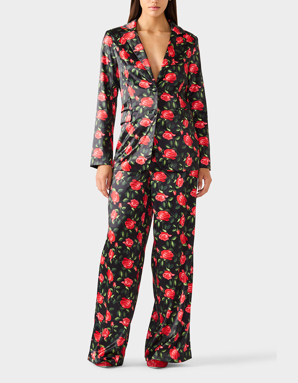 POWER BLOOM PANT BLACK - APPAREL - Betsey Johnson