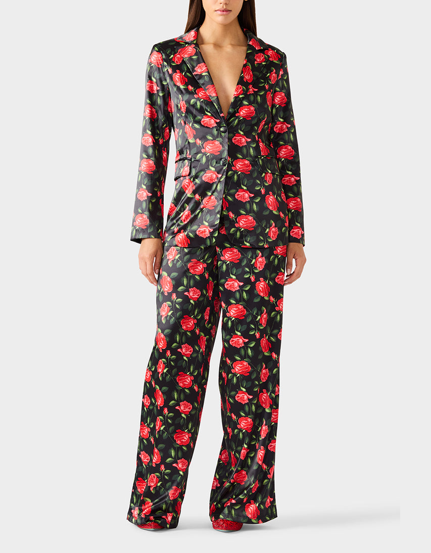 POWER BLOOM PANT BLACK - APPAREL - Betsey Johnson